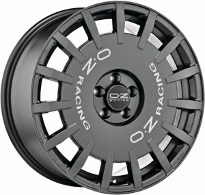 OZ RALLY RACING Dark Graphite with silver letters. Wheel 8x17 - 17 inch 5x114,3 bold circle