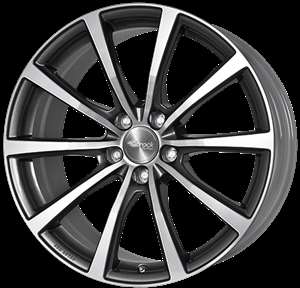 Brock B32 Himalaya Grey full polished (HGVP) Wheel - 8,5x20 - 5x114,3