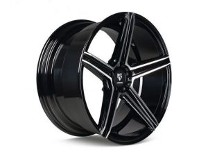 MB Design KV1 black shiny polished Wheel 9.5x19 - 19 inch 5x130 bolt circle
