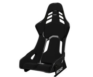 RECARO Podium Perlonvelours black M* black velour, Standard equipment  RECARO Podium L: with upholstery pads for taller drivers + ABE and FIA homologation * / ** + Suitable for the race track and road + Seat shell made of carbon fiber reinforced plastic (