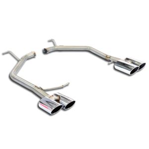 Supersprint Rear pipes Right 100x75 - Left 100x75(Muffler delete) fits for SEAT LEON  5F ST Wagon Cupra 2.0 TSI (265 - 280 PS) 2013 ->