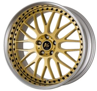 Work Wheels VS XX Gold (GLD) with black rim bolts Wheel 13x19 - 19 inch 5x130 bold circle