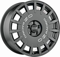 OZ RALLY RACING Dark Graphite with silver letters. Wheel 7x17 - 17 inch 5x100 bold circle