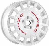 OZ RALLY RACING White with red letters Wheel 7x17 - 17 inch 5x114,3 bold circle