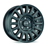 OZ RALLY RAID MATT BLACK+SILVER LETTERING Wheel 8x17 - 17 inch 5x112 bold circle