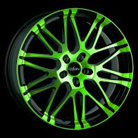 Oxigin 14 Oxrock neon green polish Wheel 8,5x18 - 18 inch 5x110 bold circle