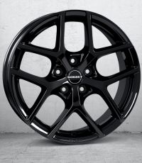 Borbet Y black glossy Wheel 6,5x16 inch 5x112 bolt circle