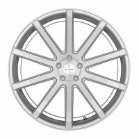 CORSPEED DEVILLE Silver-brushed-Surface/ undercut Color Trim weiß 10,5x22 5x112 bolt circle