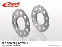 Eibach wheel spacers fits for Ford Mustang Coupe 18 mm widening spacers silver eloxed