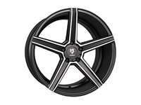 MB Design KV1 matt black polished Wheel 8,5x19 - 19 inch 5x108 bolt circle