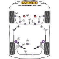 Powerflex Road Series fits for BMW E36 inc M3 (1990 - 1998) Front Anti Roll Bar Mounting 26mm