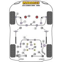 Powerflex Road Series fits for BMW Compact Adjustable Rear Lower Control Arm Kit