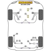 Powerflex Road Series fits for Cadillac BLS (2005 - 2010) Rear Lower Engine Mount Insert (Round Centre)