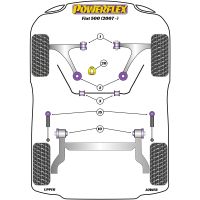 Powerflex Road Series fits for Fiat 500 inc Abarth (2007-) Lower Engine Mount Insert, Abarth inc 595