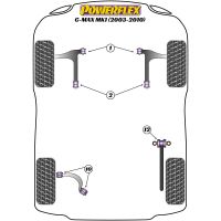 Powerflex Road Series fits for Volvo S40 (2004 onwards) Front Lower Wishbone Rear Bush