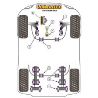 Powerflex Road Series fits for Volkswagen Caddy MK3 Typ 2K (2004 - 06/2010) Rear Anti Roll Bar Mounting Bush 22mm