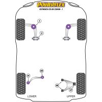 Powerflex Road Series fits for Citroen C5 III (2008 - ON) Front Lower Wishbone Front Bush