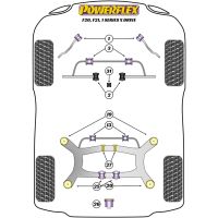 Powerflex Road Series fits for BMW F22, F23 xDrive (2013 on) Front Radius Arm To Chassis Bush