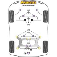 Powerflex Road Series fits for BMW F20, F21 (2011 -) Rear Diff Front Bush Insert