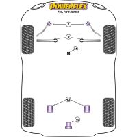 Powerflex Road Series fits for BMW Saloon / Touring Front Radius Arm to Chassis Bush Caster Offset