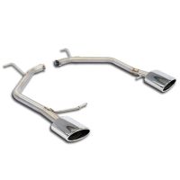 Supersprint Rear pipes Right 145x95 - Left 145x95(Muffler delete) fits for SEAT LEON 5F ST FR Wagon 2.0 TDI (184 PS) 2014 ->