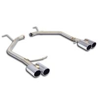 Supersprint Rear pipes RightOO80 - LeftOO80(Muffler delete) fits for SEAT LEON 5F ST FR Wagon 2.0 TDI (184 PS) 2014 ->